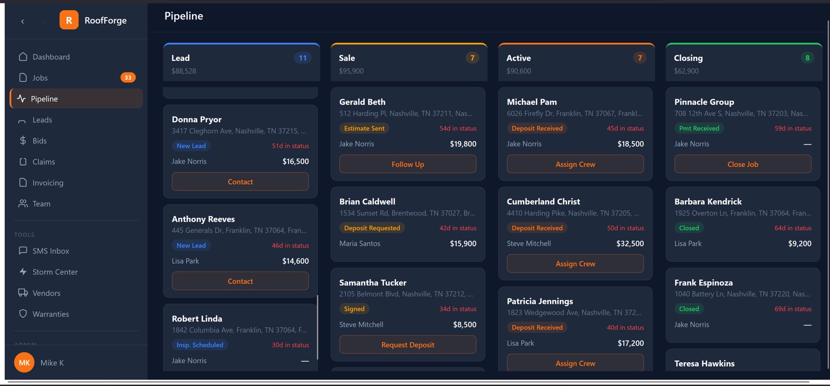 Desktop pipeline view